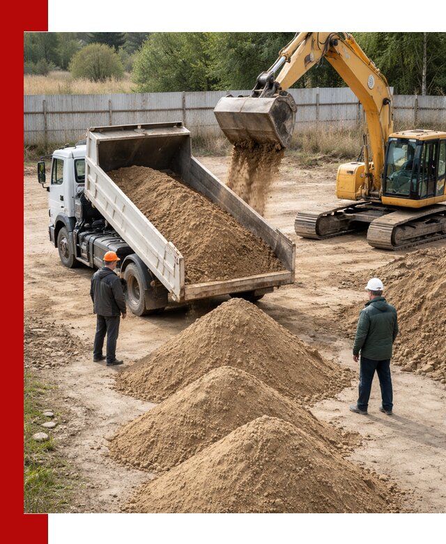 Доставка супеси вагонными и автопартиями в Бийске