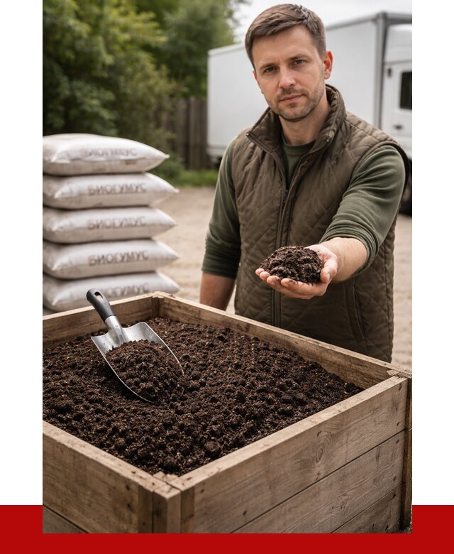 Купить биогумус в Бийске с доставкой от 8829 р. за куб | ПРОНЕРУДБск