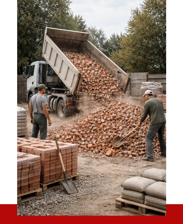 Бой кирпича в Бийске с доставкой от 4363 руб/куб | ПРОНЕРУДБск