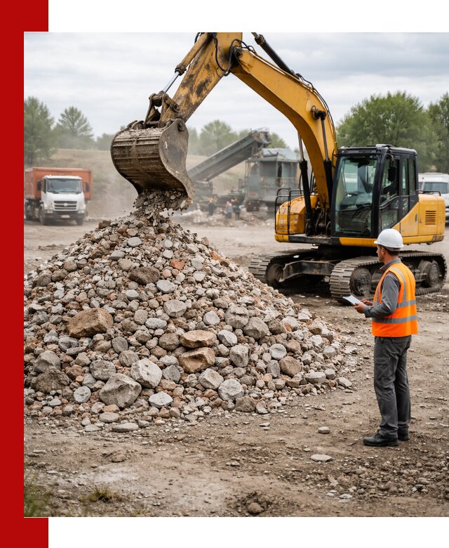 Доставка и вывоз строительного боя в Бийске