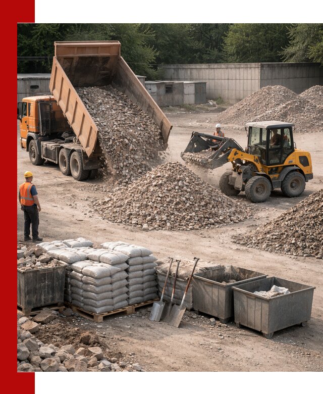 Вторичные материалы для отсыпки в Бийске — поставка и доставка