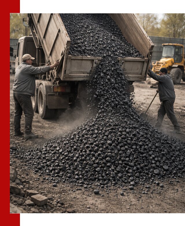 Доставка угля семечка самосвалами в Бийске