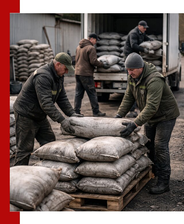 Доставка угля в мешках по выгодным ценам в Бийске
