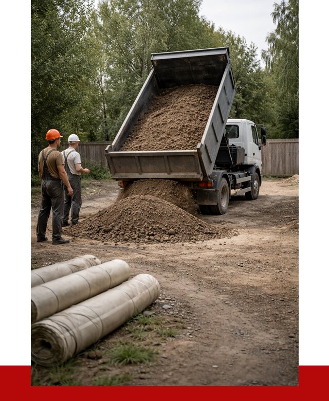 Доставка сыпучих материалов самосвалом в [cvi] от 4363 р. | ПРОНЕРУДБск