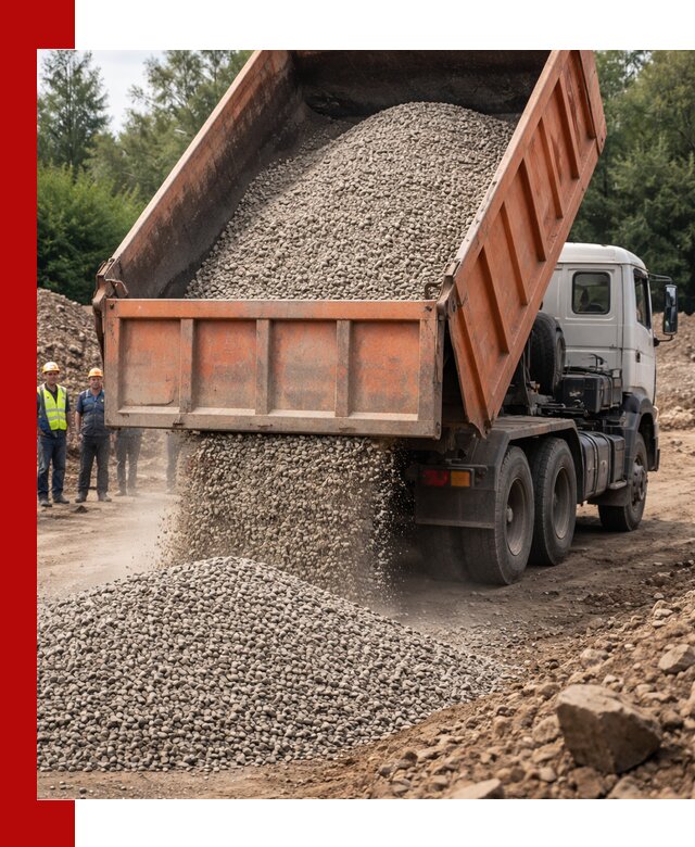 Доставка сыпучих материалов самосвалом в Бийске быстро и надежно