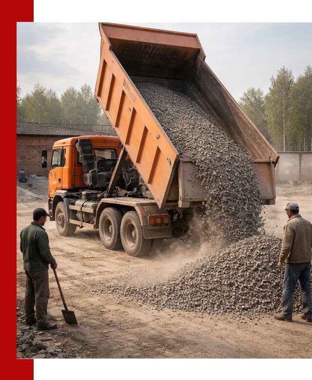 Доставка самосвалом 20 м3 в Бийске быстро и надежно