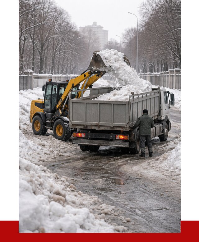 Вывоз снега с погрузкой в Бийске от 3635 р. ПРОНЕРУДБск