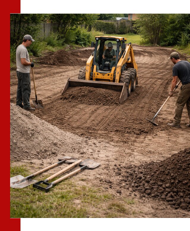 Планировка участка грунтом с вывозом и доставкой в Бийске