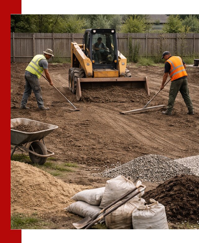 Выравнивание участка под строительство и благоустройство в Бийске