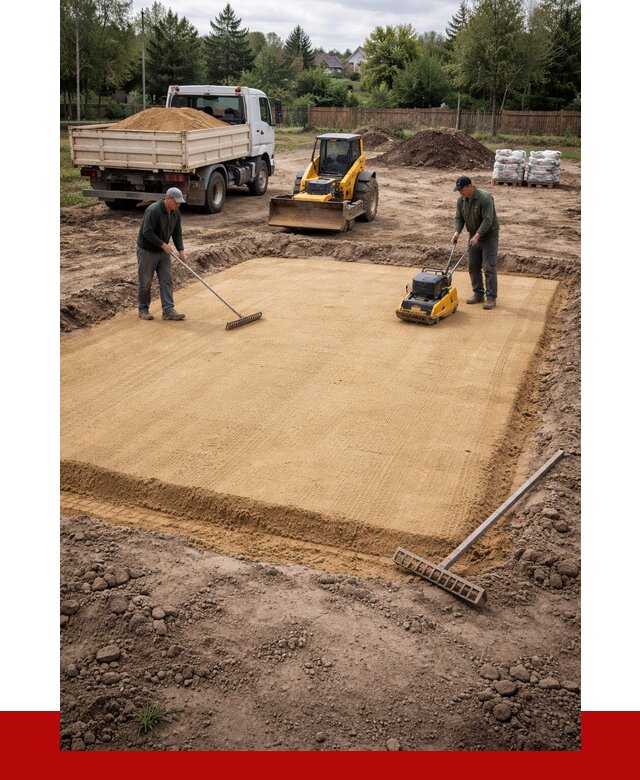 Устройство песчаной подушки в Бийске от 4674 р. ПРОНЕРУДБск